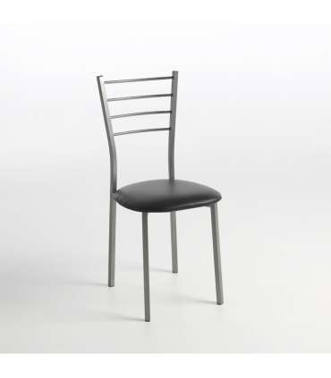 Pack of 2 chairs Berlin black structure.