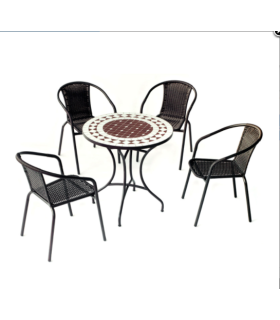Hva Conjuntos mesas y sillas-sillones Conjunto terraza jardín