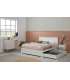 CAMA 1,60 GABI C/ LACAGEM BRANCA C/ CERA BL BL C/ SOMIER