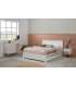 CAMA 1,60 GABI C/ LACAGEM BRANCA C/ CERA BL BL C/ SOMIER