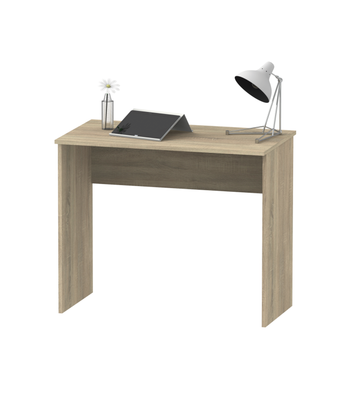 Turin oak and white office table.