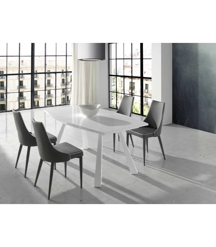 copy of Rectangular table with walnut wood finish BALI 200 x 90