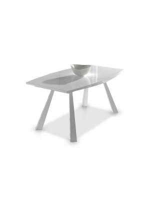 copy of Rectangular table with walnut wood finish BALI 200 x 90