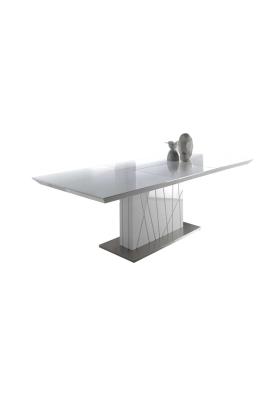 copy of Mesa rectangular com acabamento em madeira de nogueira