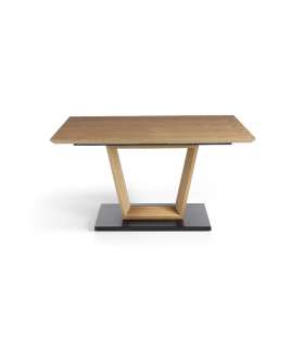 copy of Rectangular table with walnut wood finish BALI 200 x 90