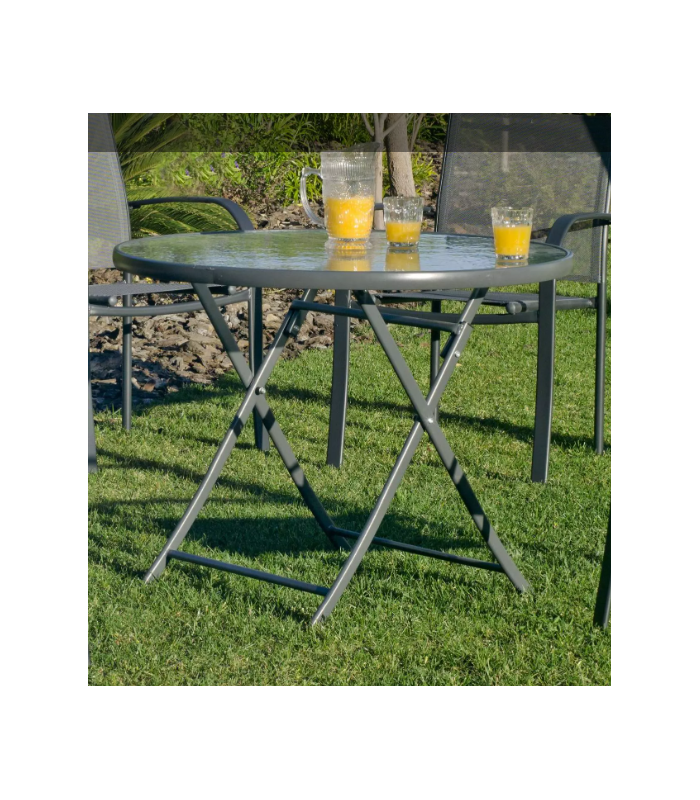 copy of Table terrace garden steel Cordoba-90 folding.