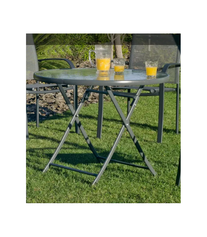 copy of Table terrace garden steel Cordoba-90 folding.
