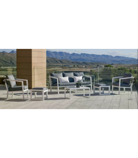 copy of Set garden terrace table + 2 armchairs steel Sulam-60.