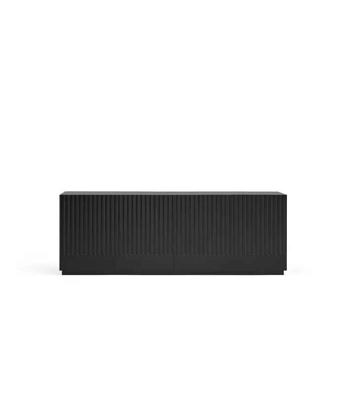 Mesa de centro Doric 2 cajones, acabado negro