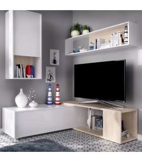 Flexible Obi lounge furniture in glossy white or graphite grey