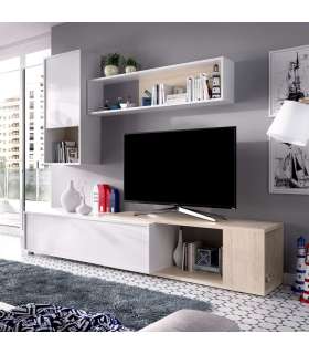 Mobiliário de sala de estar Escañuela flexível em branco