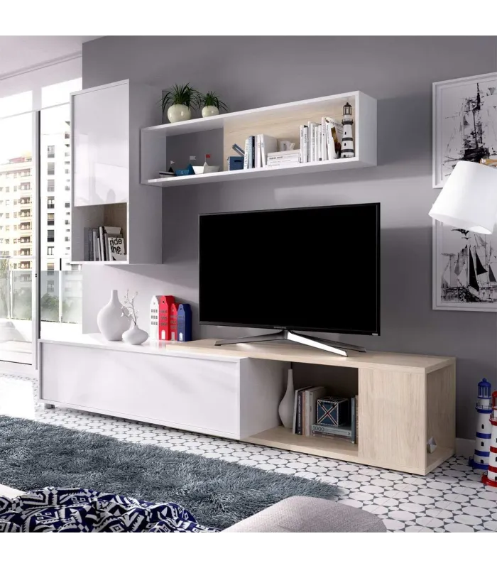 Flexible Obi lounge furniture in glossy white or graphite grey