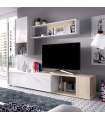 Mobiliário de sala de estar Escañuela flexível em branco brilhante ou cinza grafite