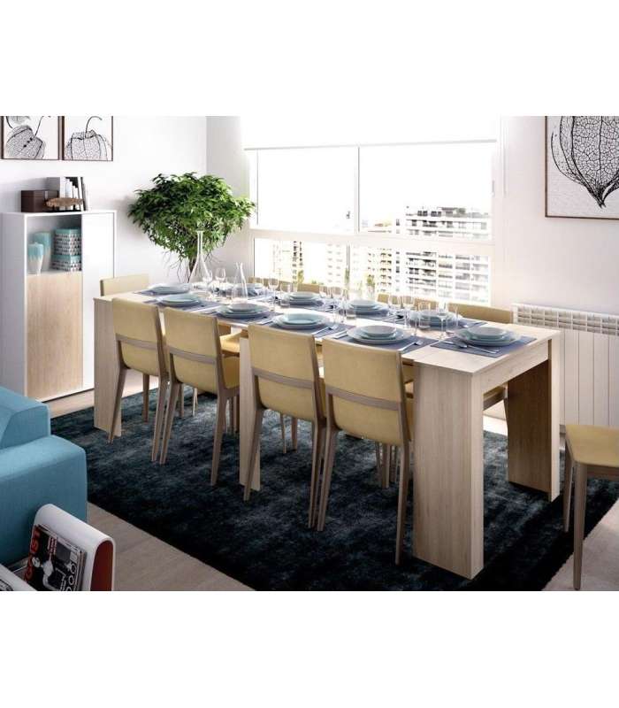 DKT Mesas de salon Mesa de comedor Bailen multifunción