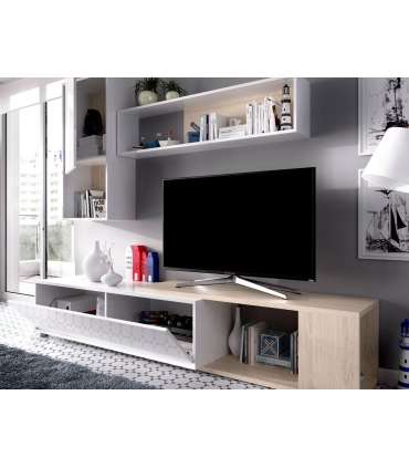 Mobiliário de sala de estar Escañuela flexível em branco