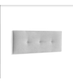 Cabecero Lujan tapizado gris claro en varios tamaños, 90/150/160cm(ancho) 60cm(alto) 4cm(fondo)