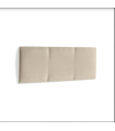 Cabecero Maite tapizado beige en varios tamaños, 150/160cm(ancho) 60cm(alto) 4cm(fondo)