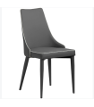 Pack de 2 sillas modelo Paola acabado polipiel, 50 x 58 x 92/49 cm (largo x ancho x alto)