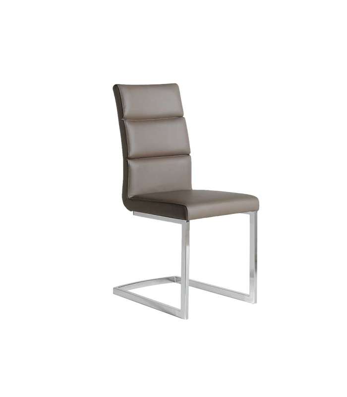 copy of Silla de comidor en tela beige GANTE 55 x 55 x 86/49 cm