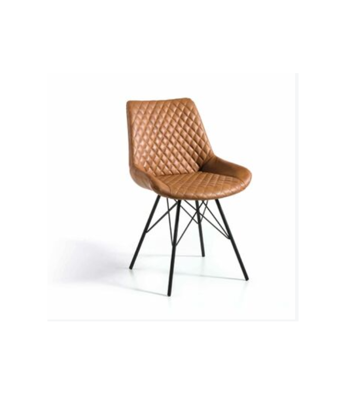 PDCOR Sillas de salon Pack de 4 sillas modelo Michigan acabado