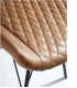 copy of Silla de comidor en tela beige GANTE 55 x 55 x 86/49 cm