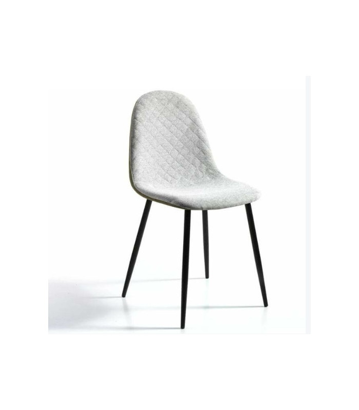 copy of Silla de comidor en tela beige GANTE 55 x 55 x 86/49 cm