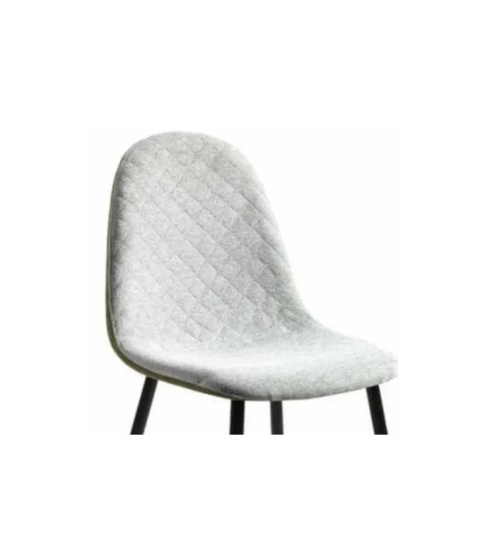 Pack de 4 sillas SORAYA en tela verde claro