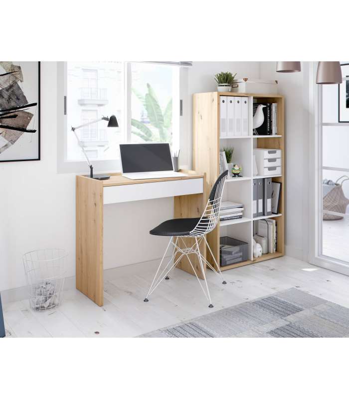 copy of Reversible desk with buc model Desing in Cement Grey