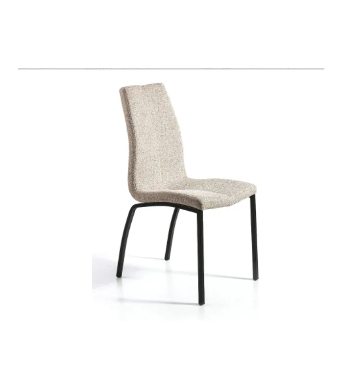 copy of Silla de comidor en tela beige GANTE 55 x 55 x 86/49 cm