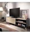 Mueble de televisión Cazalilla en grafito/natural 47 cm(alto)155 cm(ancho)43 cm(fondo)