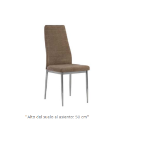 Cadeira de sombra estofada em tecido bege 95 cm(altura)40