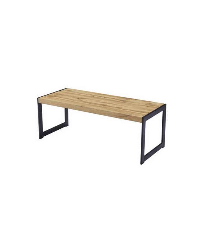 Mesa de café Ribadella acabamento preto 50 cm (altura) 120 (largura) 50 cm (profundidade)