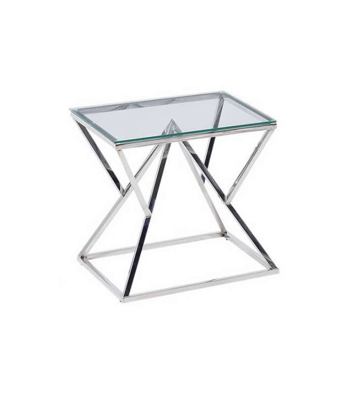 copy of Oval Brandy coffee table with lid and glass shelves