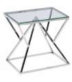 copy of Oval Brandy coffee table with lid and glass shelves