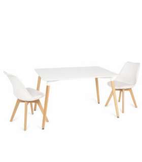 White rectangular table vandyk model
