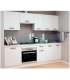 Cozinha completa 240 cm(largura) KIT-KIT de cor branca