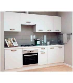 Cozinha completa 240 cm(largura) KIT-KIT de cor branca