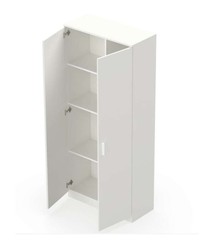 Multipurpose cabinet with broom cupboard various colors 180 cm (height) x 80cm (width) x 35 cm (depth)