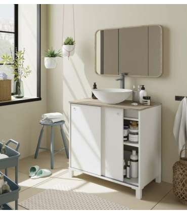 Mueble de lavabo Sella 80cm (ancho) x 81 cm (alto) x 51 cm ( fondo)