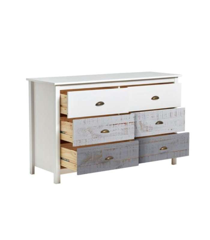 ROMANTIC CHEST OF DRAWERS 6C MULTICOLOR