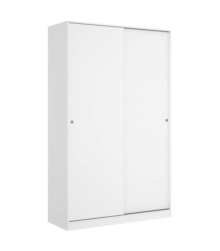 Armoire à portes coulissantes Lupion en blanc brillant 204