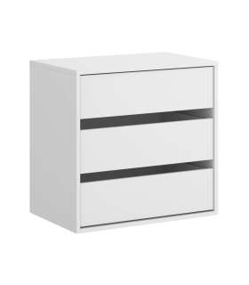 DKIT Accesorios para armarios Cómoda com 3 gavetas em branco 60
