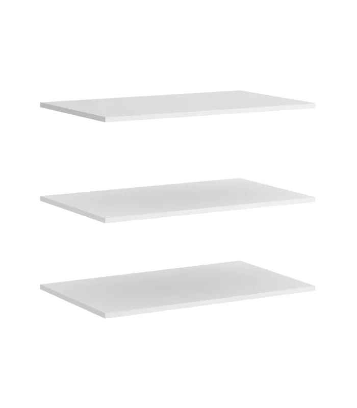 Pack de 3 estantes blancos para armarios de 150 cm