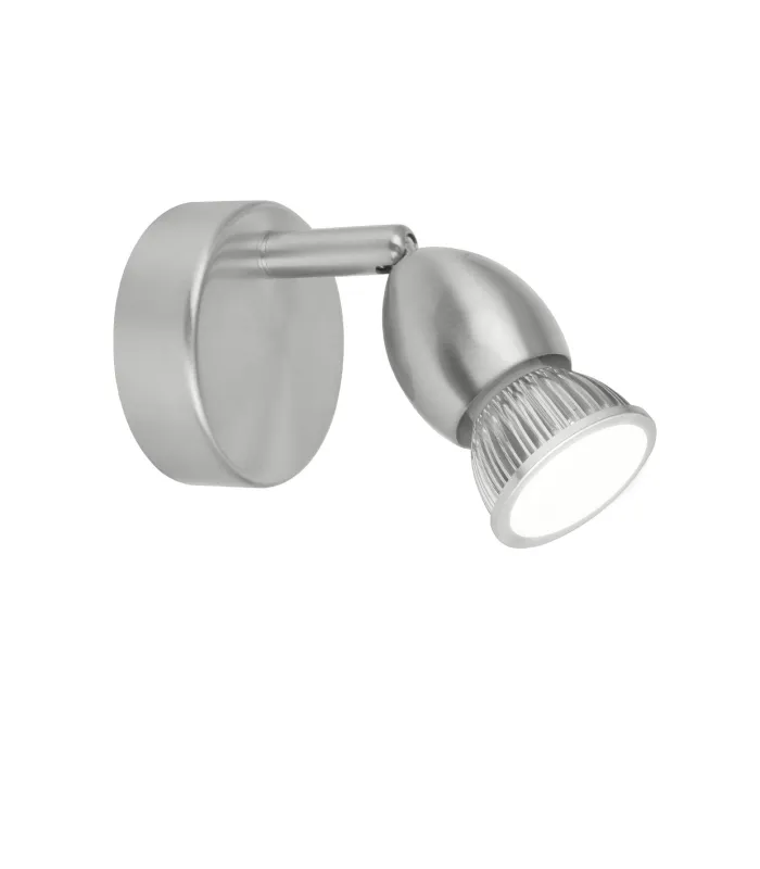 Aplique de pared Bala niquel satinado 10x8x13cm