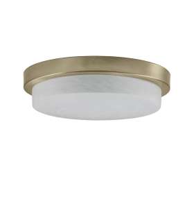 Disco ceiling lamp in leather finish 9 cm(height)32 cm(width)32