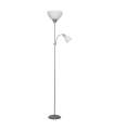 Lámpara de pie plata modelo Milo 2 luces 180 cm(alto) 50 cm(ancho)25 cm(fondo