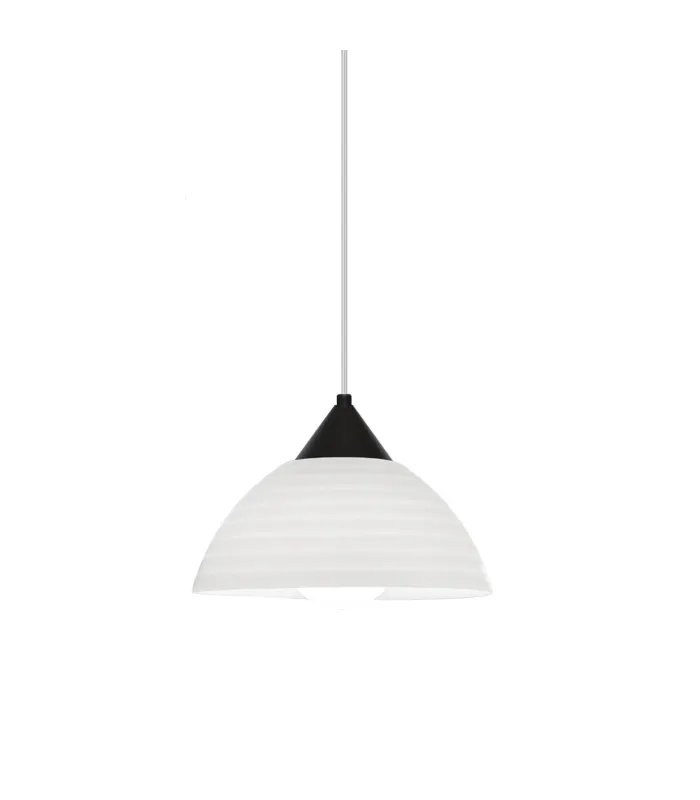 Colgante Milo negro 33 cm de metal y acrílico