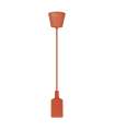 Pedal para lâmpada pendente modelo Eider laranja acabamento 17 cm(altura) 9 cm(largura) 9 cm(profundidade)