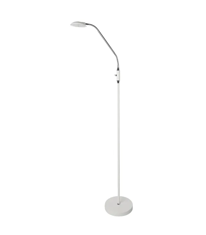 Lámpara de pie LED modelo Denis blanca 165 cm