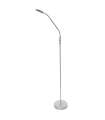 Modelo de lâmpada de pé LED Denis terminou prata 165 cm (alto) 23 cm (largura) 43 cm (volta)